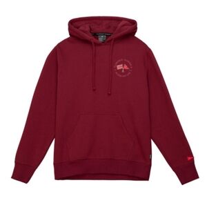 Florence Marine X Aloha NWT Nui Loa Burgandy Print Hoodie